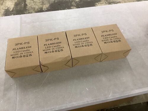 Lot of (4) 3 Pack LED Flameless Candles  - Lot 692