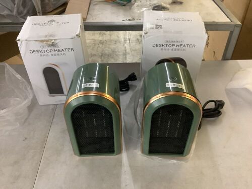 Lot of (2) Desktop Heaters  - Lot 896