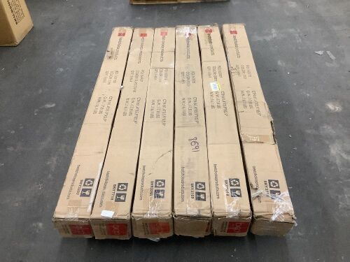 Lot of (6) 10' Solar LED Patio Umbrellas - Uninspected - Lot 590