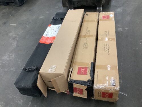 Lot of (3) 10 x 10 & (1) 12 x 12 Pop Up Canopies - Uninspected - Lot 780