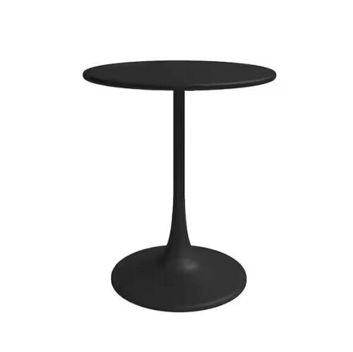 Jamesdar Kurv 24 in. Round Black Steel Bistro Table - Lot 123