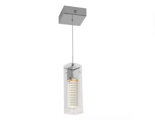 Artika Hologram 8.5-Watt 1 Light Chrome Modern Integrated LED Mini Pendant Light Fixture - Lot 331