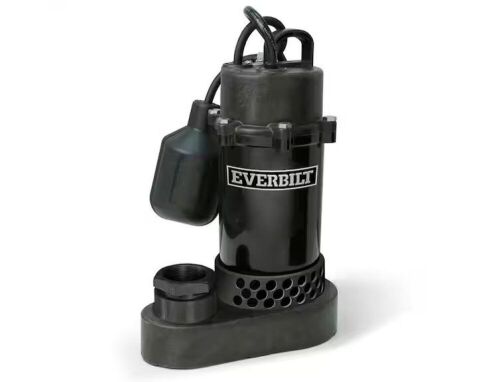 Everbilt 1/3 HP Aluminum Sump Pump Tether Switch - Lot 623