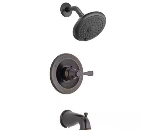 Delta Porter Single-Handle 3-Spray Tub and Shower Faucet in Oil Rubbed Bronze - Lot 720