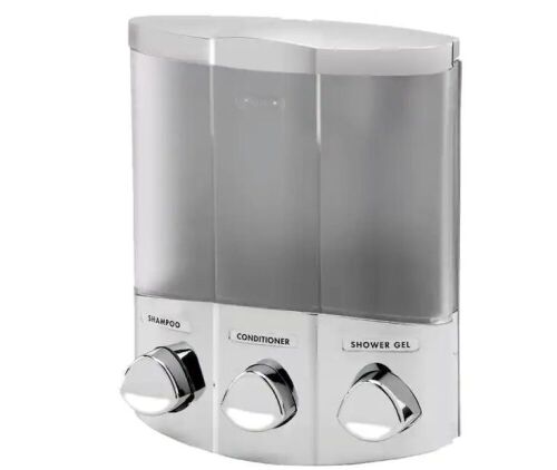 Better Living Trio 15 oz. Soap/Lotion/Antibacterial Dispenser in Satin Silver - Lot 730