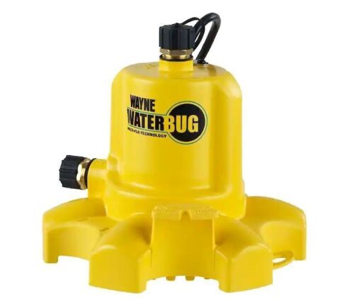 Wayne 1/6 HP WaterBUG Submersible Utility Pump with Multi-Flo Technology - Lot 731