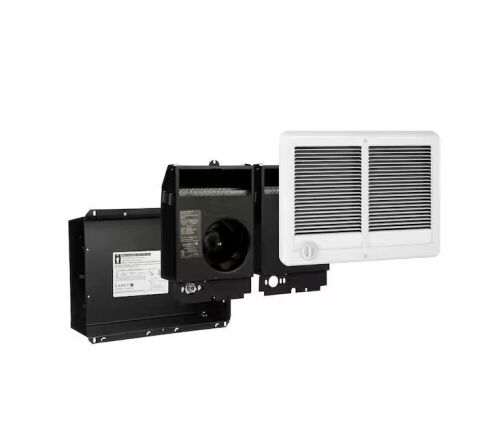 Cadet 240/208-volt 3,000/2,250-watt Com-Pak Twin In-Wall Fan-forced Electric Heater in White with Thermostat - Lot 732