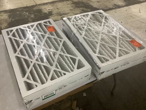 Lot of (2) HDX 16 in. x 25 in. x 5 in. Trion AirBear Replacement Pleated Air Filter FPR 9, MERV 13 - Lot 829