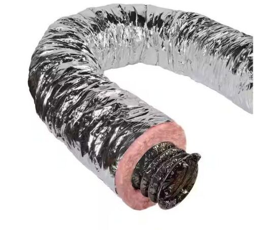 Master Flow 5 in. x 25 ft. Insulated Flexible Duct R6 Silver Jacket - Lot 833