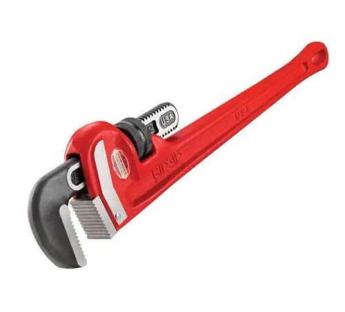 RIDGID 24 in. Straight Pipe Wrench with Self Cleaning Threads and Hook Jaws - Lot 435