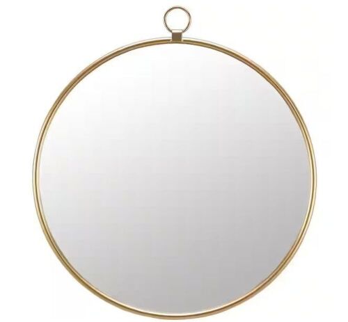 FirsTime & Co. Medium Round Gold Modern Mirror, 36 in. H x 1 in. W - Lot 315