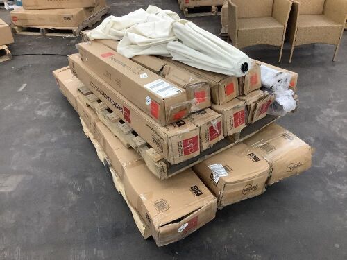 Lot of (3) Cantilever & (12) Market Patio Umbrellas - Uninspected - Lot 576