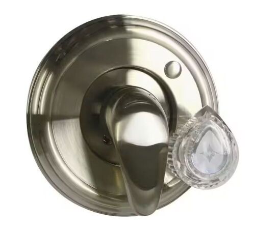 Lot of (2) Everbilt 1-Handle Shower Valve Trim Kit for Moen Shower Faucets in Brushed Nickel - Lot 744