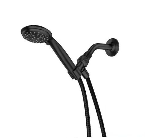 MOEN Attune 6-Spray Patterns Wall Mount 4 in. Handheld Showerhead in Matte Black - Lot 871