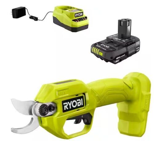 RYOBI ONE+ 18V Cordless Pruner with 2.0 Ah Battery and Charger - Lot 479