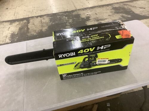 RYOBI 40V 16" Cordless Chainsaw  - Lot 605