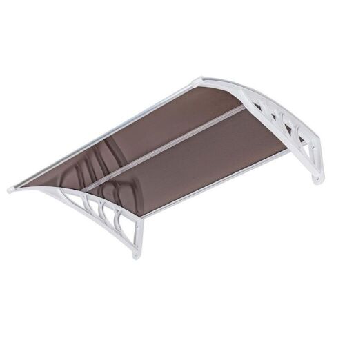  39"x29" Patio Window and Front Door Awning Brown Board & White Holder  - Lot 819