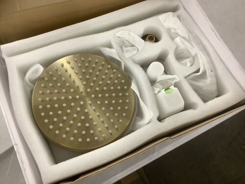 Brushed Gold Shower Head  - Lot 508