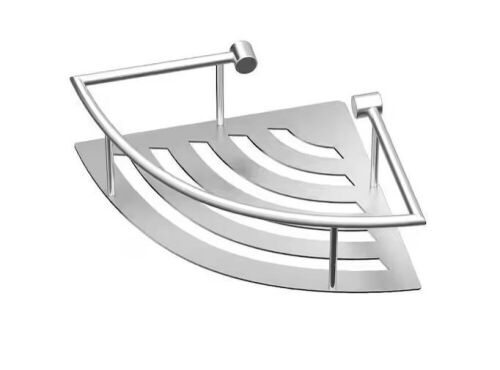 Lot of (4) Gatco 11 in. W Elegant Corner Shelf in Brushed Nickel - Lot 679