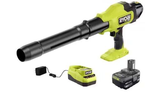 RYOBI ONE+ HP 18V Brushless Cordless 220 CFM 140 MPH Compact Blower with 4.0 Ah Battery & Charger - Lot 37