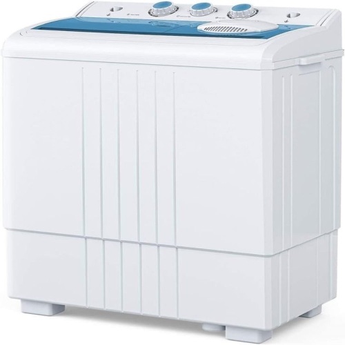 ROVSUN 21LBS 400W 110V Portable Twin Tub Washing Machine Blue  - Lot 300