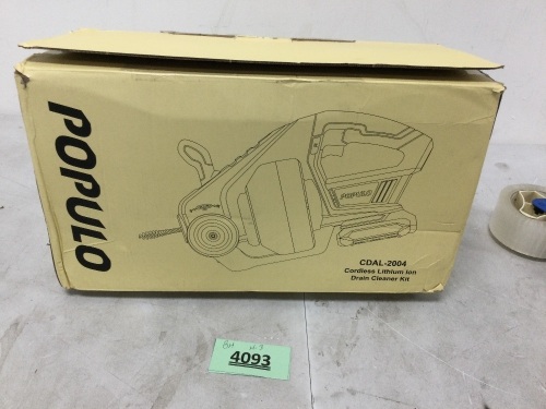 Populko Cordless Lithium Ion Drain Cleaner Kit - Lot 4093