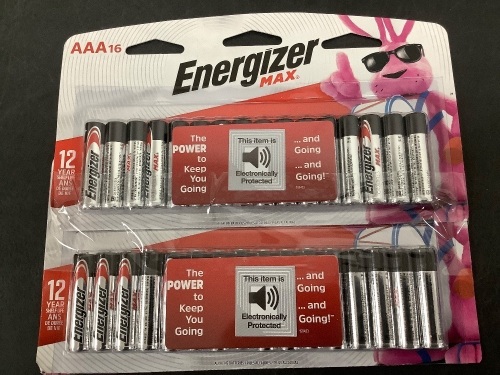 Set of 2 AAA Enegizer Max Battery Packs - Lot 5060