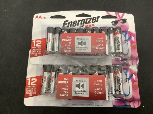 Set of 2 AA Enegizer Max Battery Packs - Lot 5071