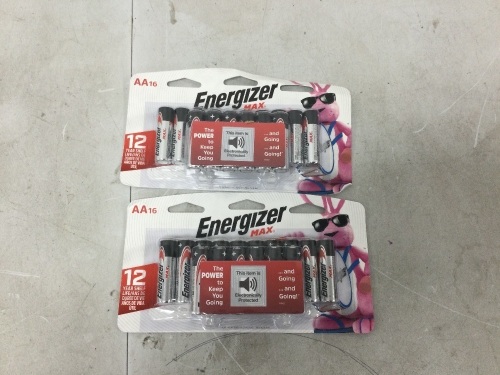 Set of 2 Energizer AA Batteries (32 Count) - Lot 5076