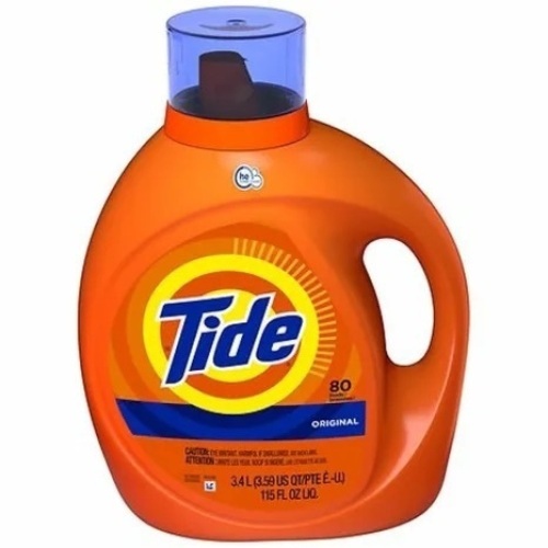 Tide Liquid Laundry Detergent HE Laundry Detergent, Original Scent, Liquid, 80 Loads, 115 oz Bottle - Lot 5214