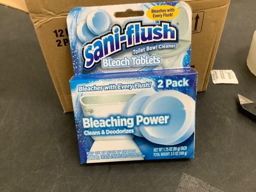 Box of Sani-Flush Toilet Bowl Cleaner Bleach Tablets 12pcs - Lot 5261