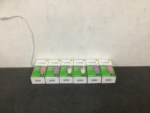 Box of Purple Pink and Multicolor Outdoor Lights 6ct - Lot 5597