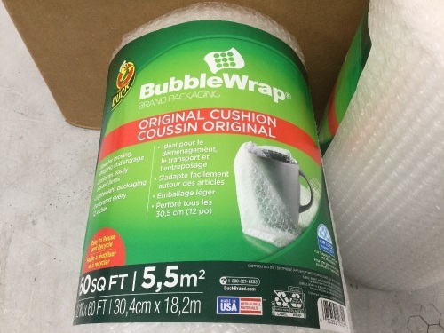 Duck Brand Bubble Wrap Roll, Multi Roll Set - Lot 5588