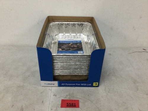 trueliving All Purpose Pan with Lid (Set of 15) - Lot 5581