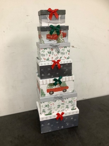 Christmas Boxes (Set of 7) - Lot 5710
