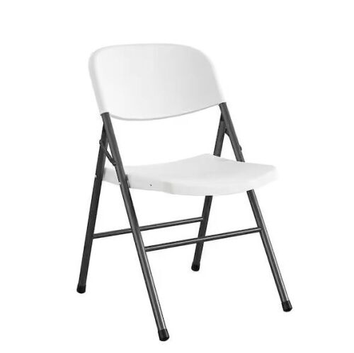 Cosco Commercial Plastic, Indoor/Outdoor Folding Chair, White Speckle, 4-Pack - Lot 155