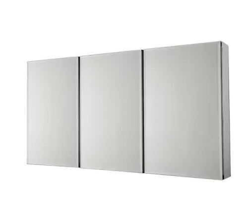 36 in. W x 31 in. H Rectangular Aluminum Medicine Cabinet with Mirror - Lot 174