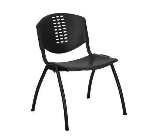 Carnegy Avenue Plastic Stackable Chair in Black - Lot 179