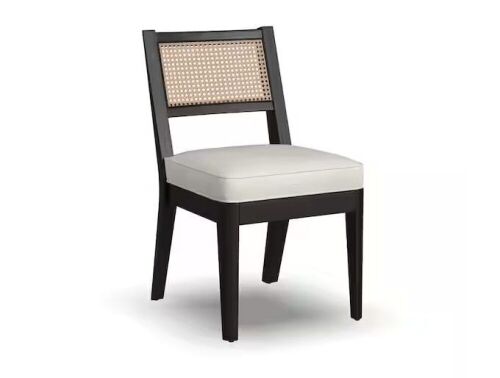 Brentwood Black Cane Back Armless Chair - Lot 272