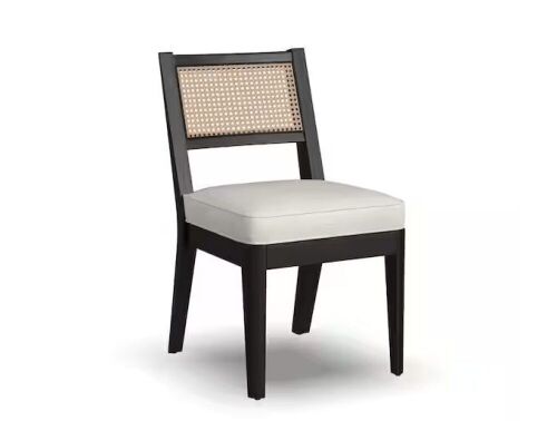 Brentwood Black Cane Back Armless Chair - Lot 273
