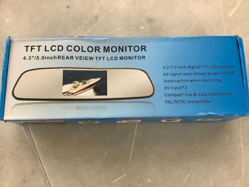 4.3" Rear View Mirror Monitor  - Lot 363