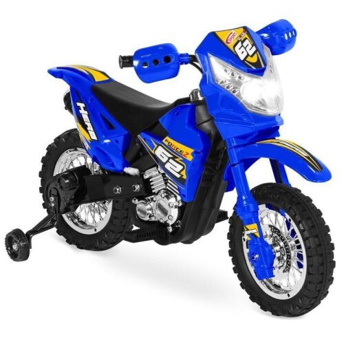 6V Kids Electric Ride-On Motorcycle Toy w/ Training Wheels, Lights, Music - Lot 388