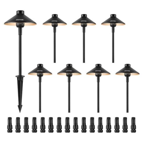 VEVOR 8 Pack Low Voltage Landscape Path Lights, 3W 210LM 12V-24VAC/DC  - Lot 396