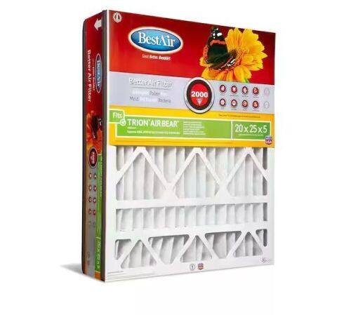 Lot of (3) BestAir 20 in. x 25 in. x 5 in. Trion Air Bear FPR 7 Air Cleaner Filter - Lot 471