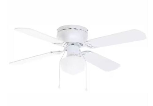 Littleton 42 in. LED Indoor White Ceiling Fan with Light Kit - Lot 490
