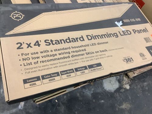 2' x 4' Standard Dimming LED Panel - Lot 550B