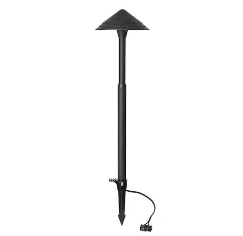 Case of (13) Hampton Bay Low Voltage 90 Lumens Black Outdoor Integrated LED Path Light with Adjustable Post Height - Lot 677