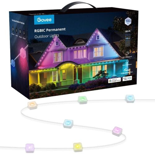 Govee RGBIC LED Permanent Outdoor Lights 100'  - Lot 85