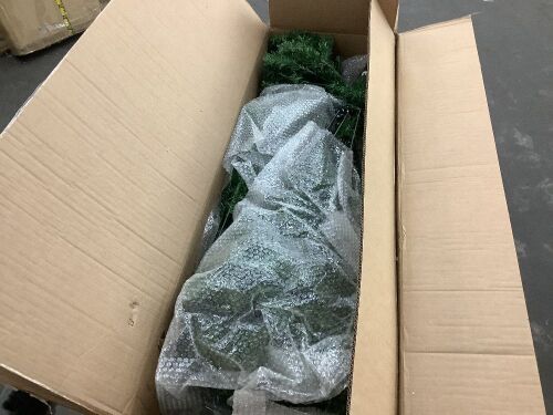 9' Pre-Lit Hinged Douglas Artificial Christmas Tree w/ Stand - Lot 338
