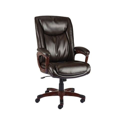 Staples Westcliffe Ergonomic Leather Swivel Executive Chair - Lot 73